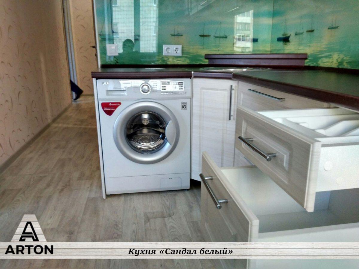 Кухня на заказ "Сандал белый"