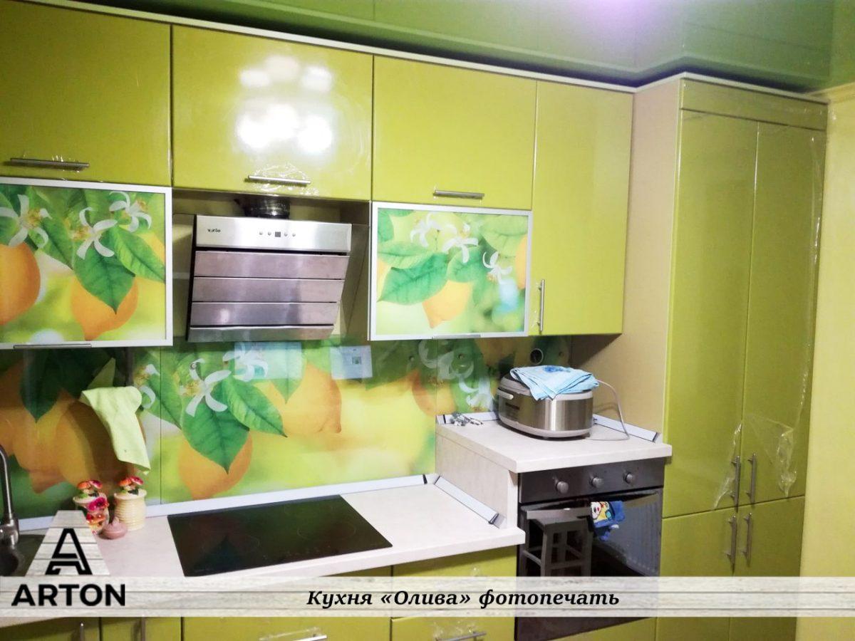 Кухня под заказ "Олива" фотопечать