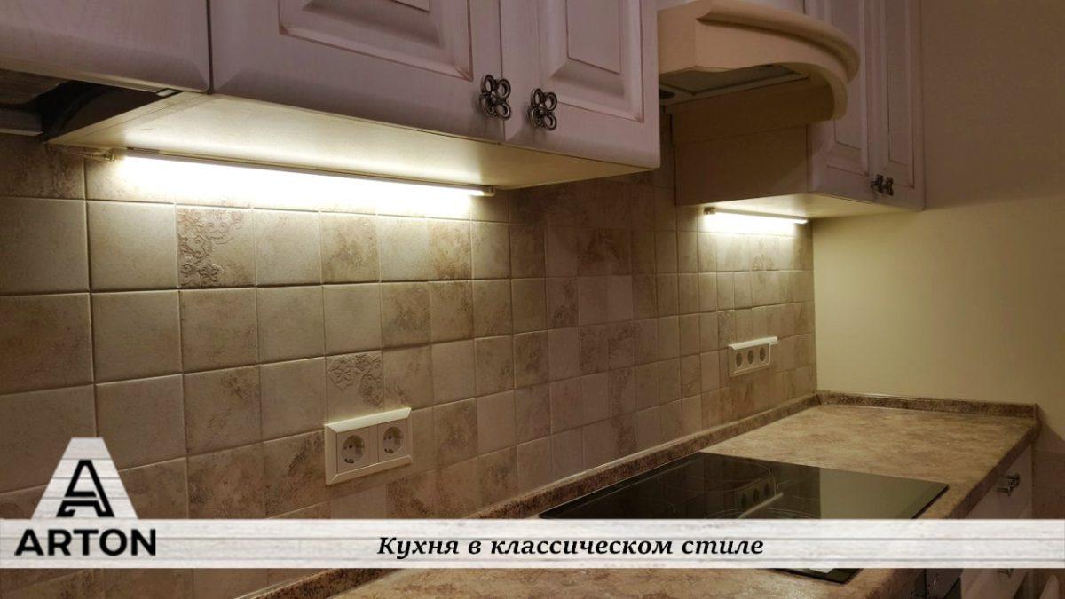 Кухня на заказ Ангери светлый